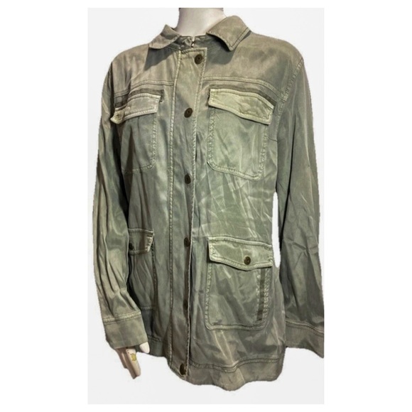 Chico's Jackets & Blazers - Chico's Sage Green Utility Jacket Women's Excellent Condition